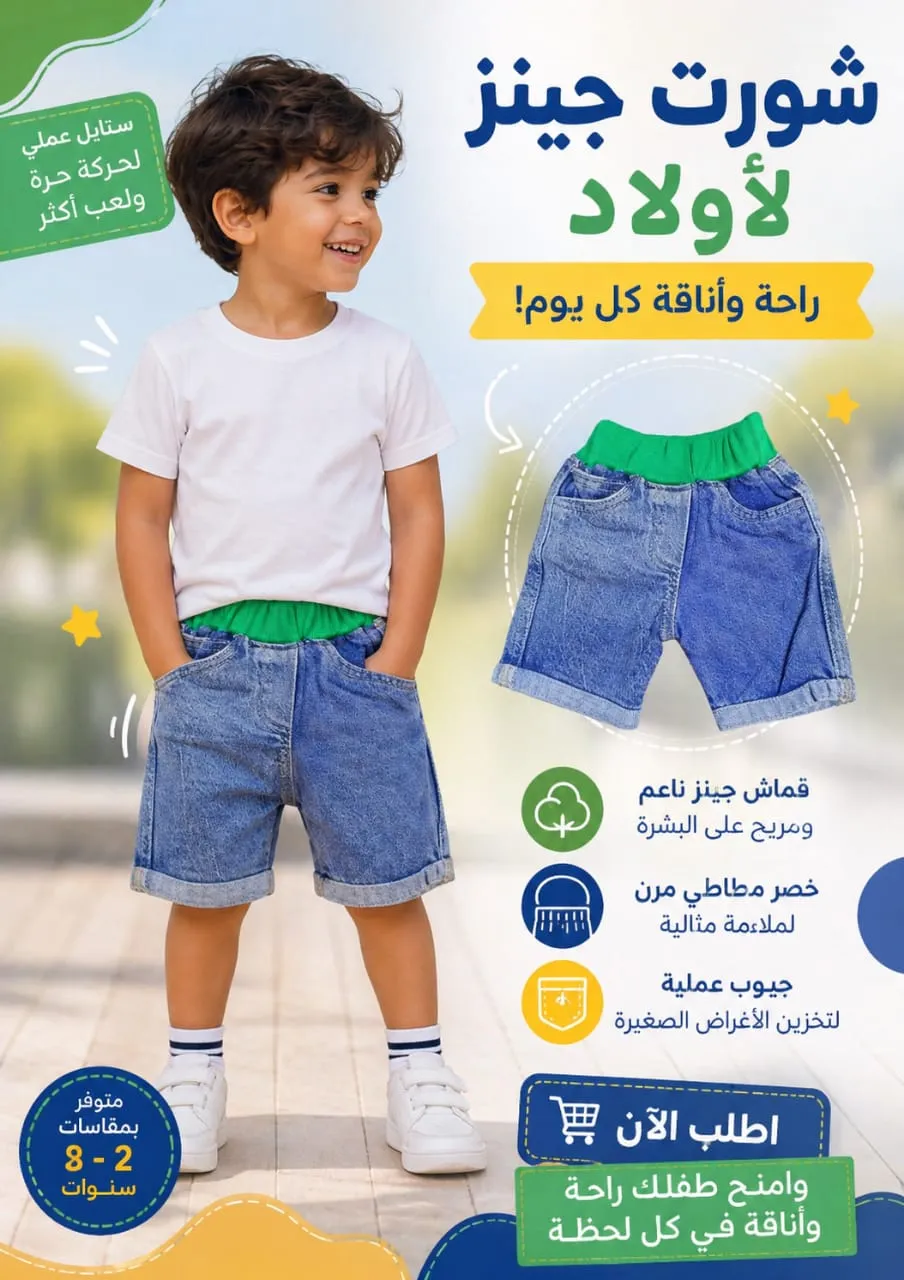 شورت أولادي - G-TEX SHOP
